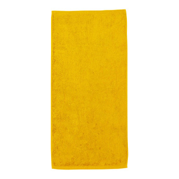 Frottier-Duschtuch aus reiner Bio-Baumwolle, gelb