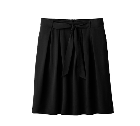Rock aus TENCEL™ mit Seitennahttaschen