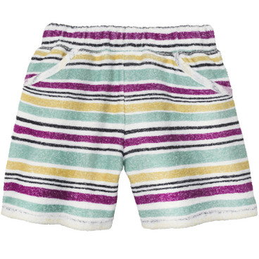 Frottee-Shorts aus Bio-Baumwolle, geringelt