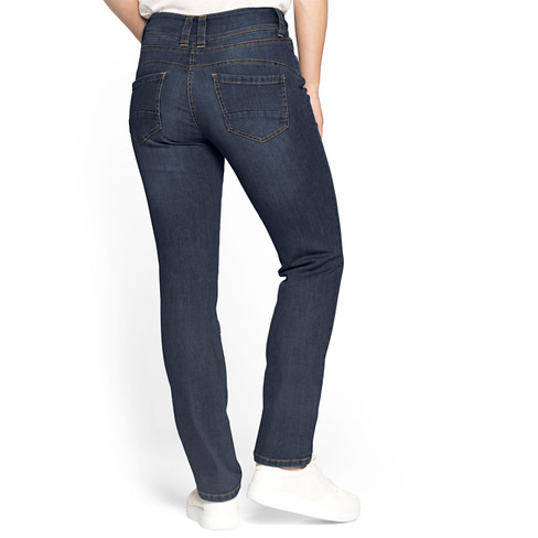 5-Pocket-Jeans &quot;die Schmale&quot; aus Bio-Baumwolle, darkblue