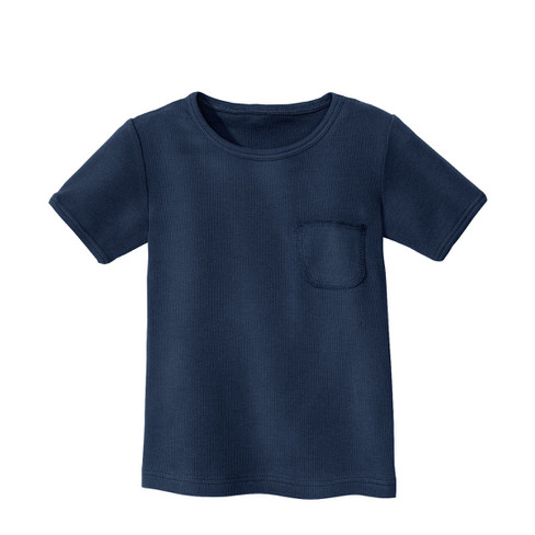 T-Shirt aus Bio-Baumwolle, blaubeere