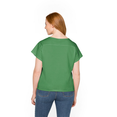 Shirt mit Tunnelzug aus Bio-Baumwolle, klee