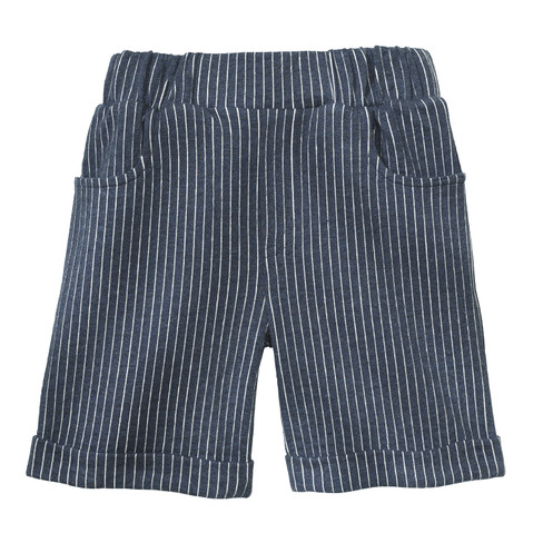 Shorts, jeansblau-gestreift
