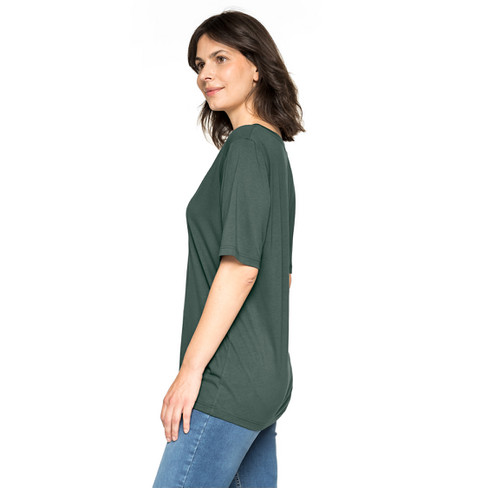T-Shirt aus Bio-Baumwolle und TENCEL™, seegras
