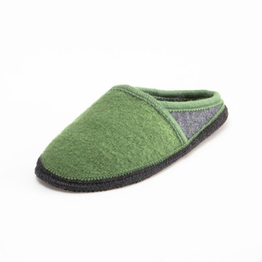 Walk-Pantoffel für Sie &amp; Ihn, grün/grau