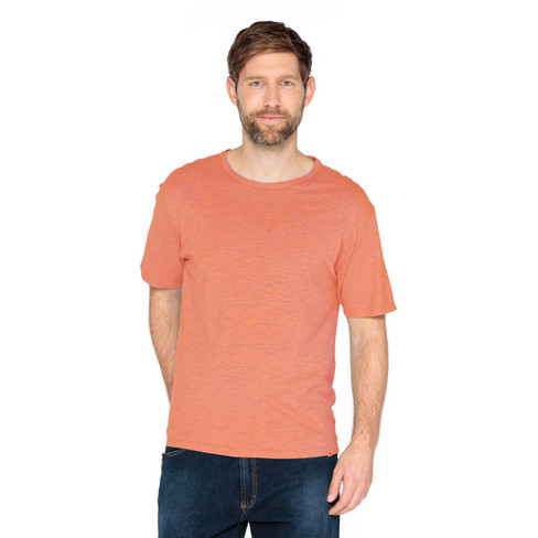T-Shirt aus Hanf mit Bio-Baumwolle, orange