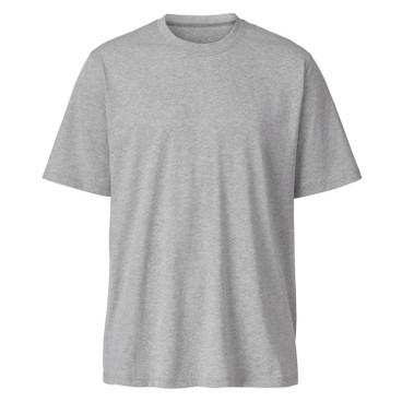 Kurzarm Shirt aus Bio Baumwolle, grau-melange