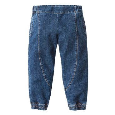Jeans-Pumphose aus Bio-Baumwolle, darkblue