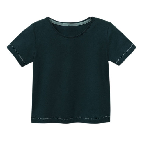 T-Shirt aus Bio-Baumwolle, smaragd