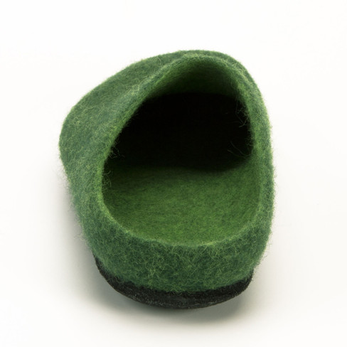 Wollfilz-Hausschuh, grün