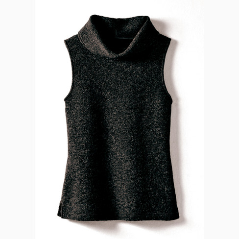 Walk-Overshirt aus Bio-Schurwolle mit Bio-Baumwolle, schwarz