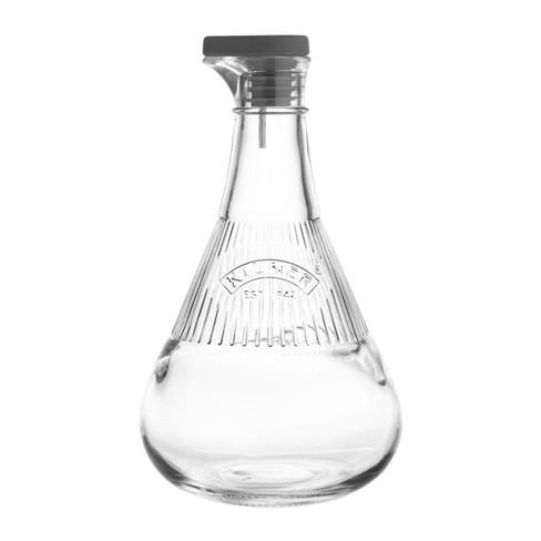 Essig- und Ölflasche aus Glas