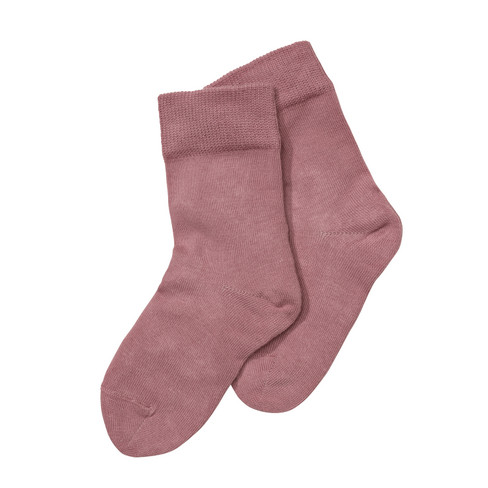 Basic-Socken aus Bio-Baumwolle, rose