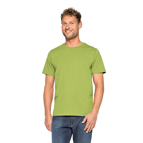 Rundhals-Shirt aus Bio-Baumwolle, kiwi