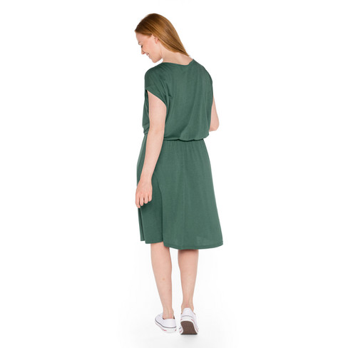 Jerseykleid aus TENCEL™ mit Bio-Baumwolle, seegras