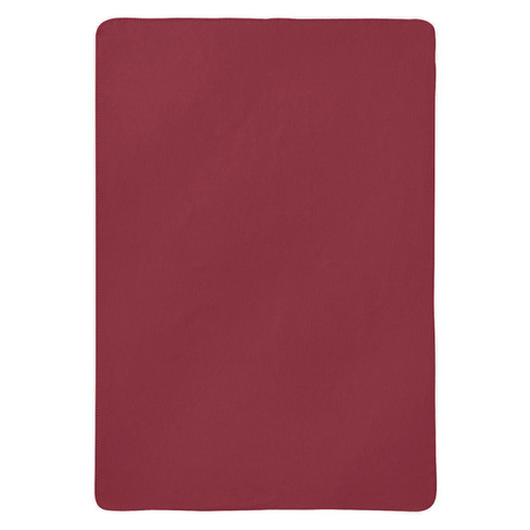 Flanell-Decke aus reiner Bio-Baumwolle, rot