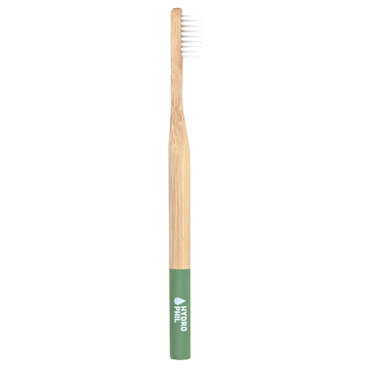 Bambus-Zahnbürste mittelweich, grün