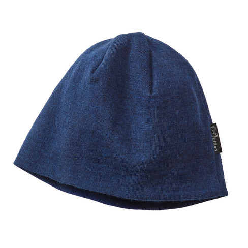Beanie-Mütze aus Bio-Merinowolle, nachtblau