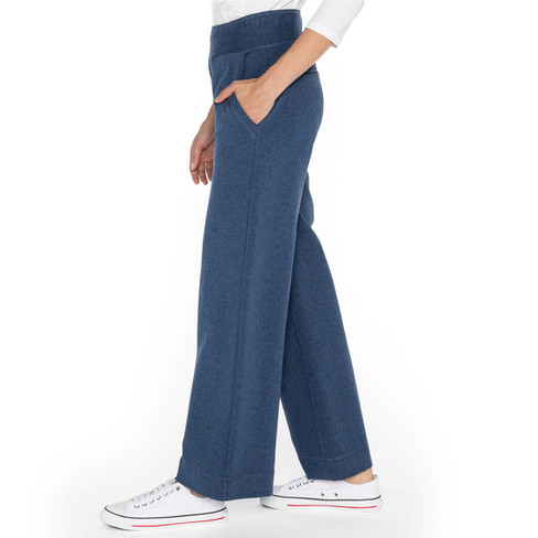 Sweathose im Marlene-Stil aus Bio-Baumwolle, jeans-melange