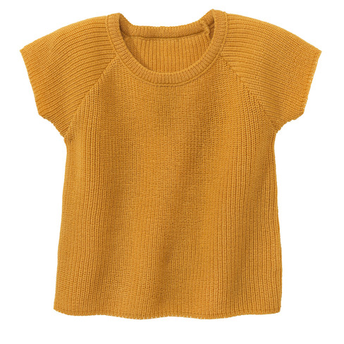 Strick-Overshirt, gelb