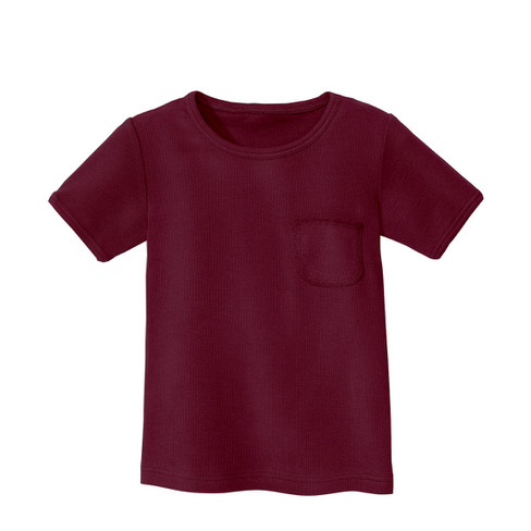 T-Shirt aus Bio-Baumwolle, cassis