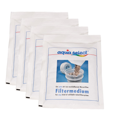 Aqua Select Plus® Nachfüllbeutel Filter-Granulat, 4er-Set